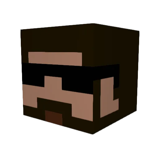 IndependanceDay Minecraft avatar head, 3D render