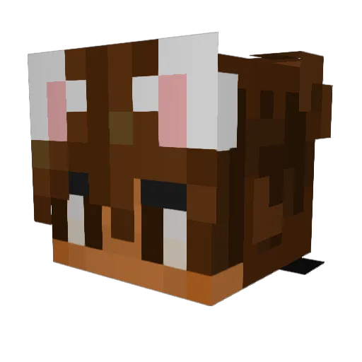 IndevAlex Minecraft avatar head, 3D render