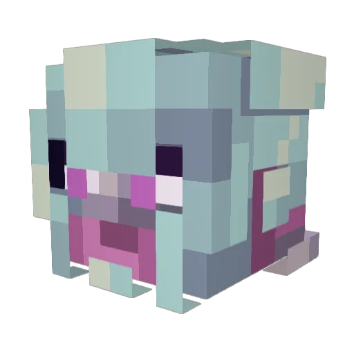 IndexERR Minecraft avatar head, 3D render