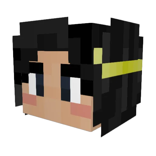 Index_Ink Minecraft avatar head, 3D render