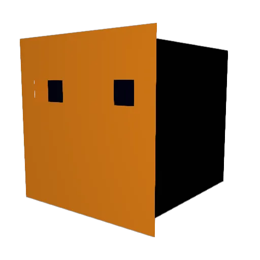 India Minecraft avatar head, 3D render