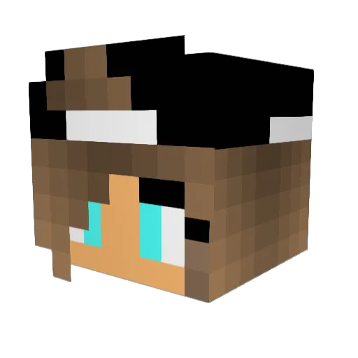 IndiaAngel Minecraft avatar head, 3D render