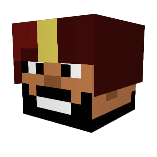 IndianOverlord69 Minecraft avatar head, 3D render