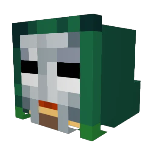IndianSubmar1ne Minecraft avatar head, 3D render