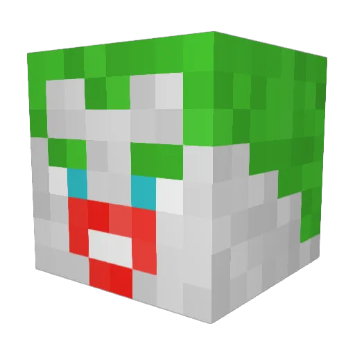 IndianXBatman Minecraft avatar head, 3D render