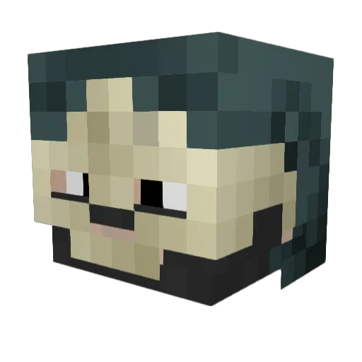Indiana_Bob Minecraft avatar head, 3D render