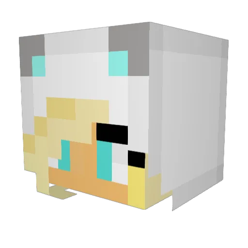 IndieAngel55 Minecraft avatar head, 3D render