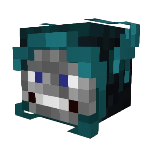 IndieAzure Minecraft avatar head, 3D render