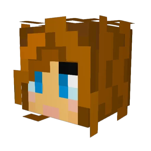 IndieLyrics Minecraft avatar head, 3D render