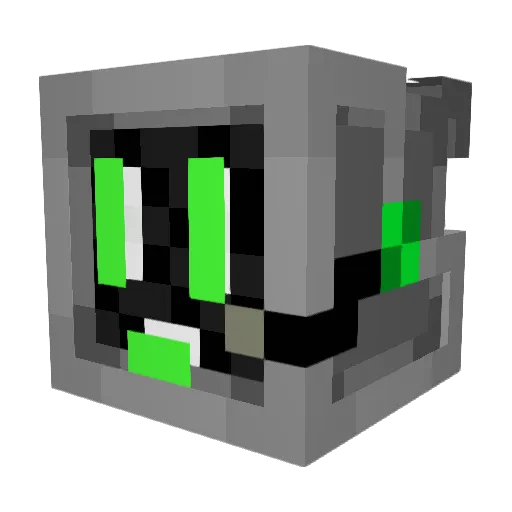 IndieOcean Minecraft avatar head, 3D render