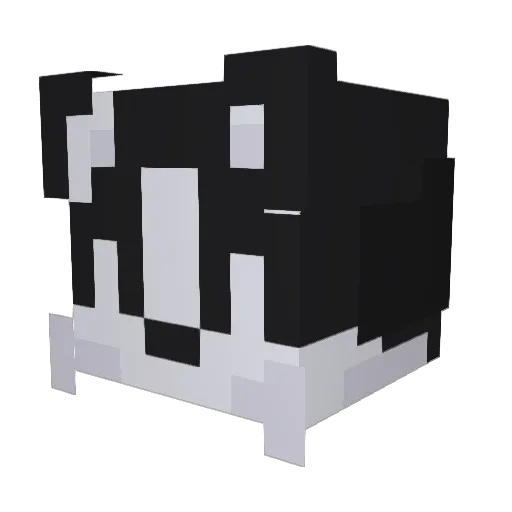 IndiePat Minecraft avatar head, 3D render