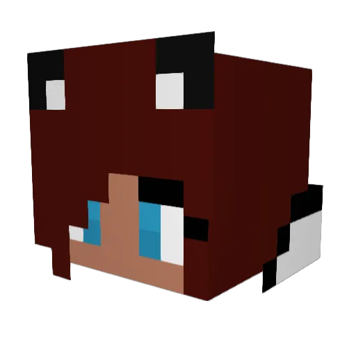 IndieScent Minecraft avatar head, 3D render