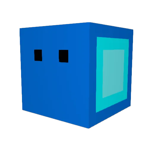 IndigoJude Minecraft avatar head, 3D render