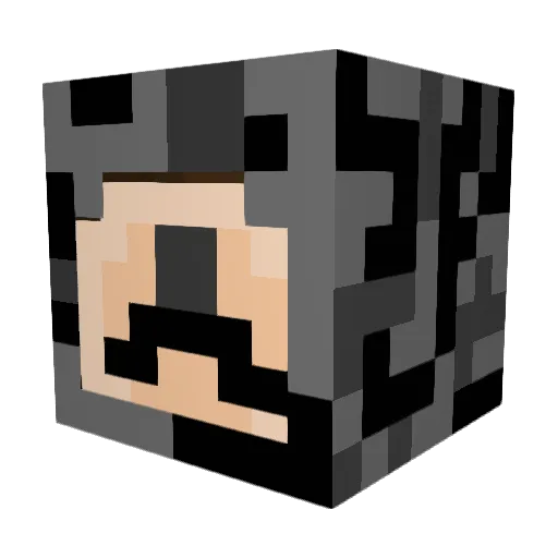 IndigoWasWalter Minecraft avatar head, 3D render