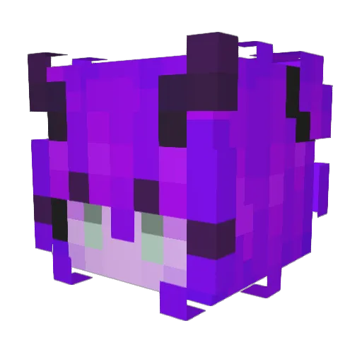 Indigo_1nk Minecraft avatar head, 3D render