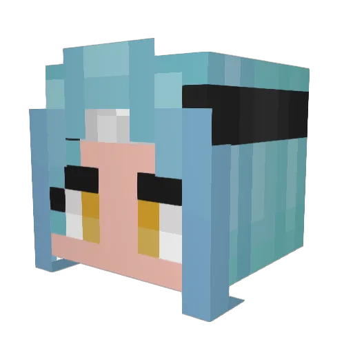 Indigo_Owl Minecraft avatar head, 3D render