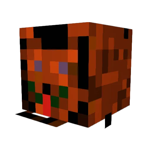 Indigo_bear Minecraft avatar head, 3D render