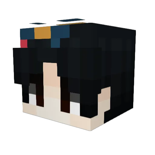 Indigomoon101 Minecraft avatar head, 3D render