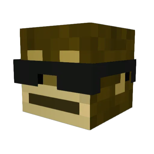 IndoPersuasion Minecraft avatar head, 3D render