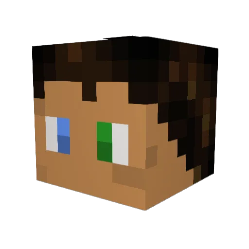 Indo_Guy Minecraft avatar head, 3D render