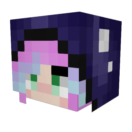IndominesRex Minecraft avatar head, 3D render