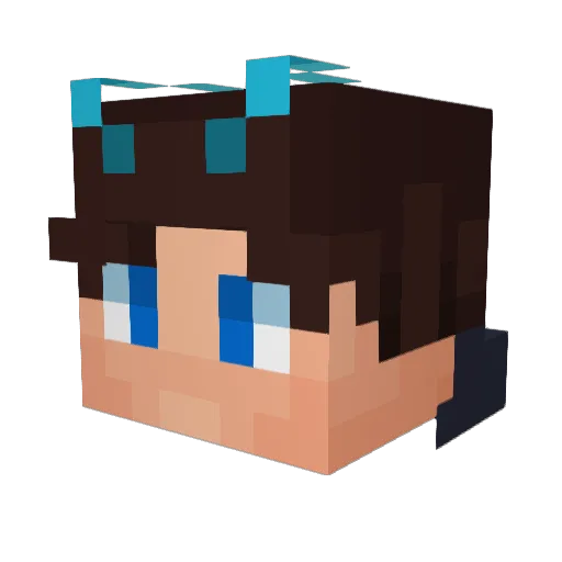 Indominus_Wolf Minecraft avatar head, 3D render