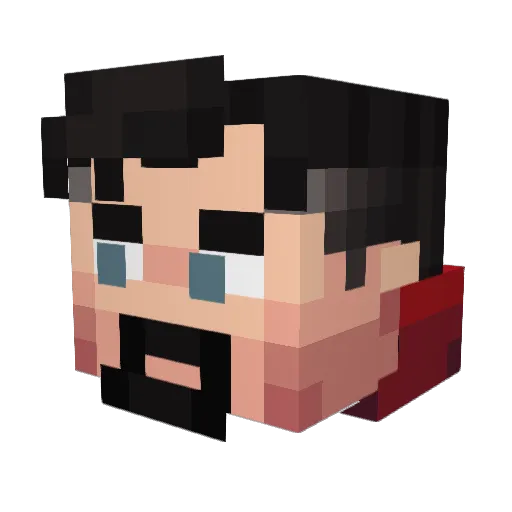 Indomitable_Deft Minecraft avatar head, 3D render