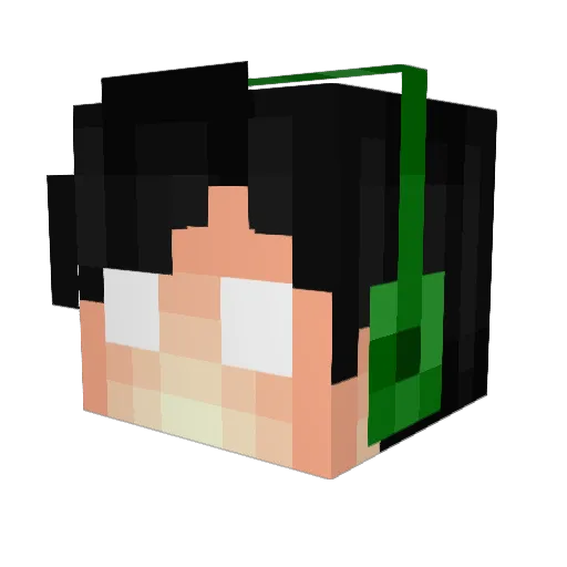 IndonesianID333 Minecraft avatar head, 3D render