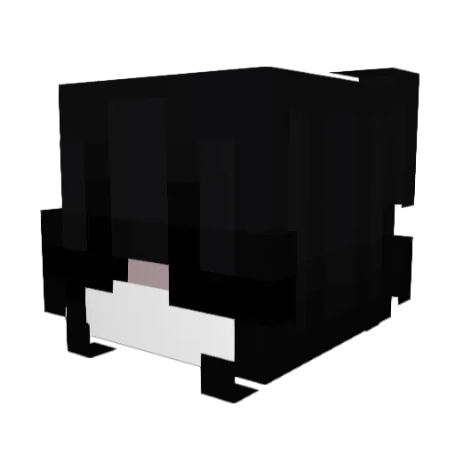Indorka Minecraft avatar head, 3D render