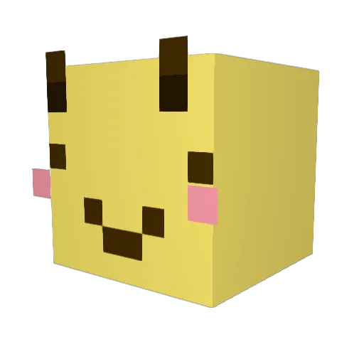 Indra09 Minecraft avatar head, 3D render