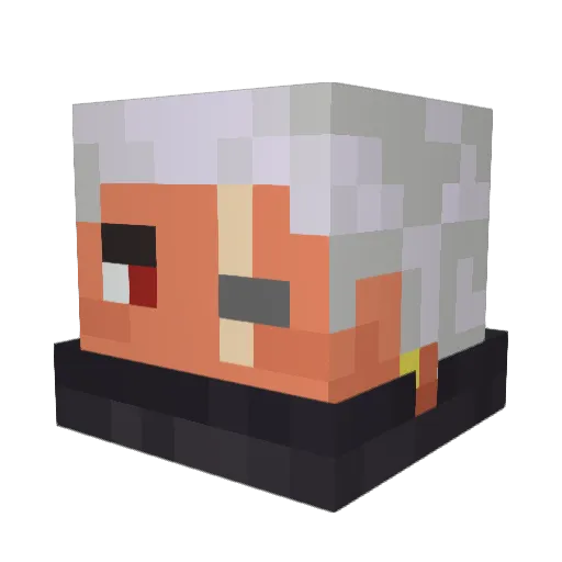 Indra_147 Minecraft avatar head, 3D render