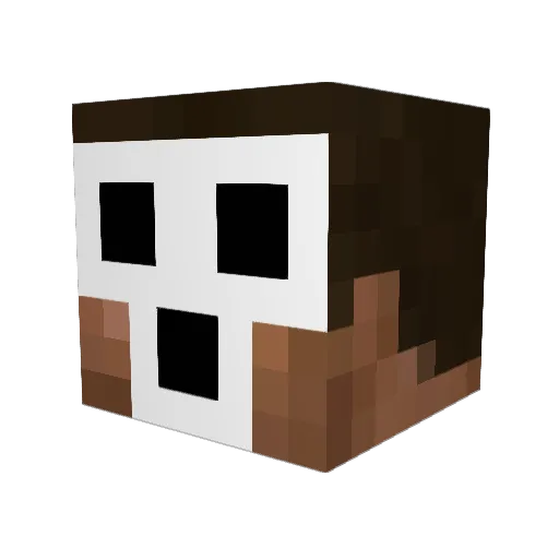Indrid_Cold Minecraft avatar head, 3D render