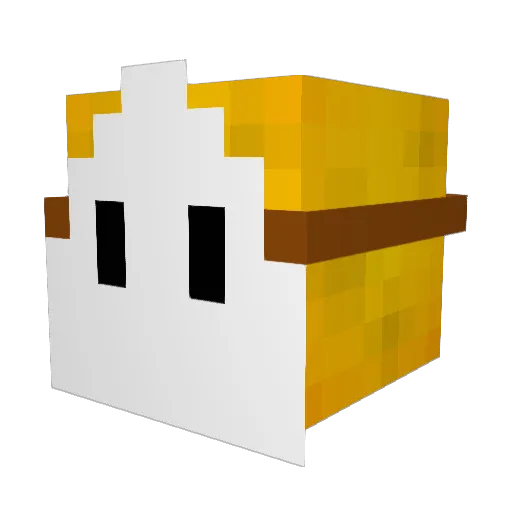 Indruhh Minecraft avatar head, 3D render