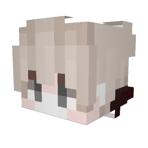 Induq Minecraft avatar head, 3D render