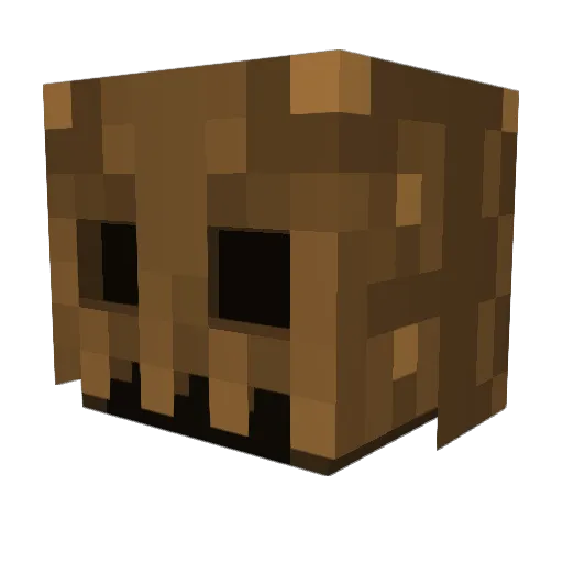 IndustrialSloth Minecraft avatar head, 3D render
