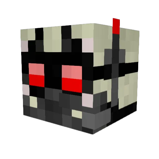 Industrialist Minecraft avatar head, 3D render
