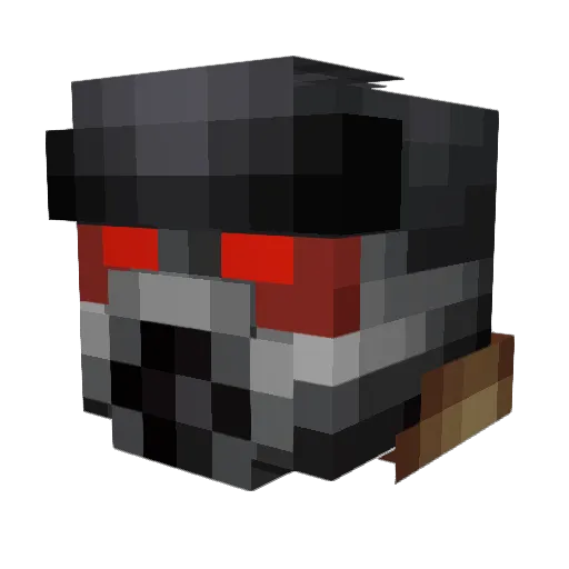 Indy49 Minecraft avatar head, 3D render