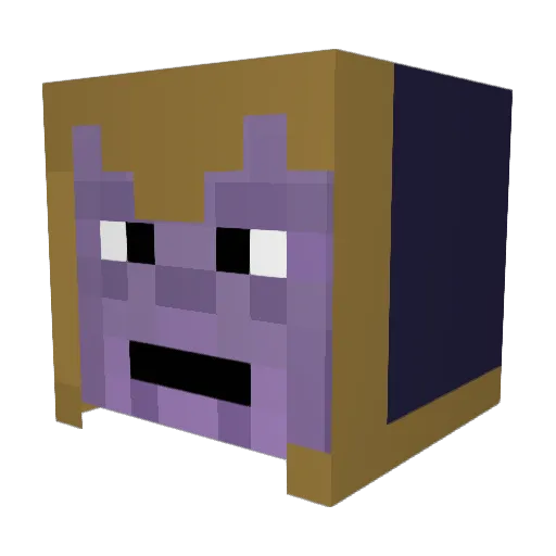 IndyAndy50 Minecraft avatar head, 3D render