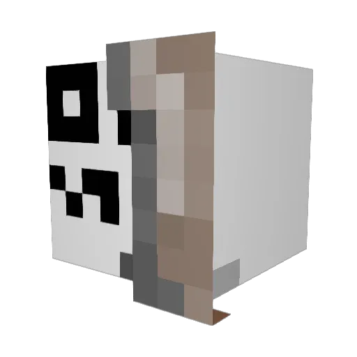 Ineedchf Minecraft avatar head, 3D render