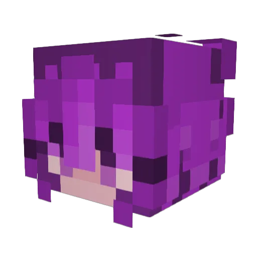 Ineeza Minecraft avatar head, 3D render