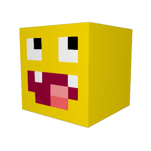 Inefficanoor Minecraft avatar head, 3D render