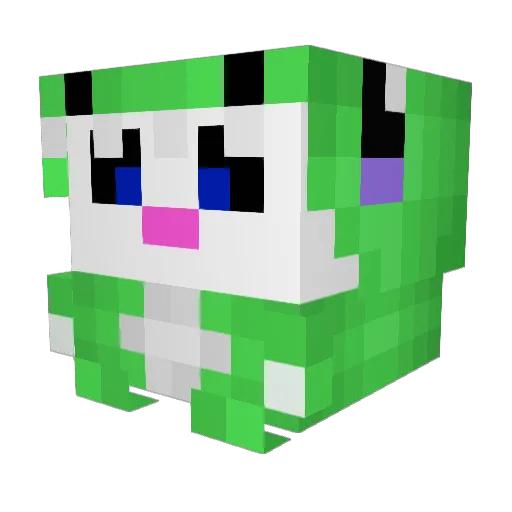 Ineffqble Minecraft avatar head, 3D render