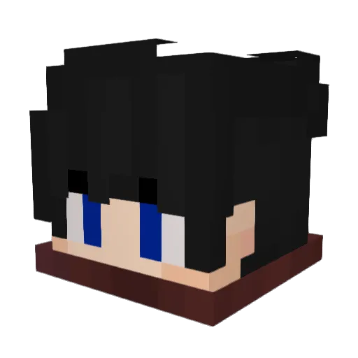 Inekit Minecraft avatar head, 3D render