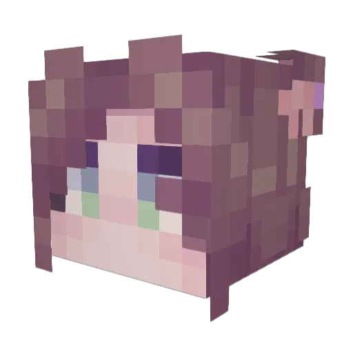 Inerlay Minecraft avatar head, 3D render