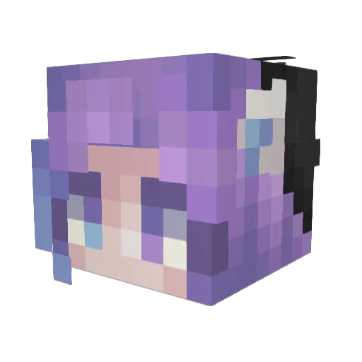 Inero123 Minecraft avatar head, 3D render