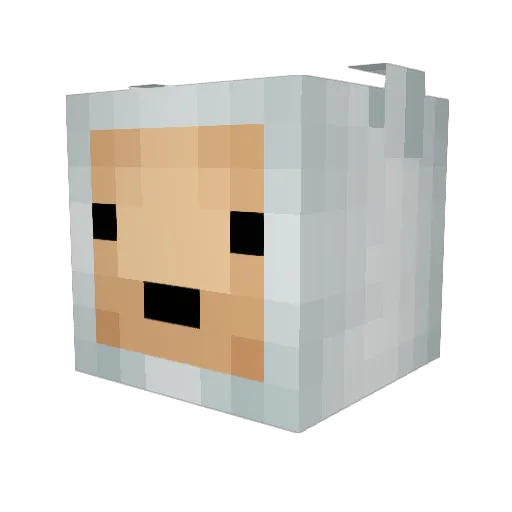 InertOptimism Minecraft avatar head, 3D render