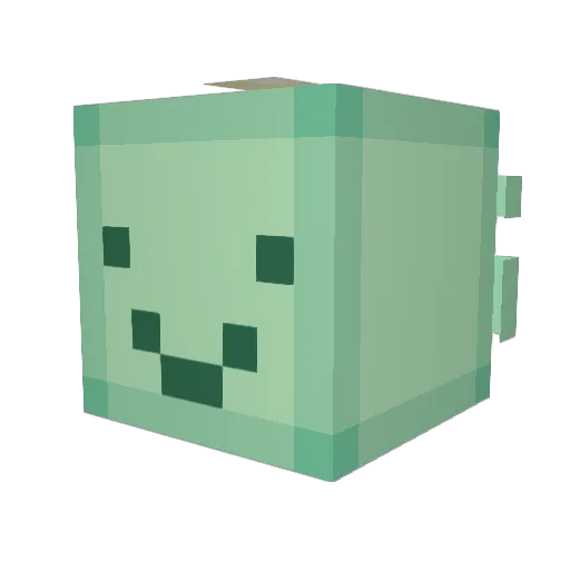 Inessw Minecraft avatar head, 3D render