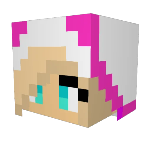 InexactSwine121 Minecraft avatar head, 3D render