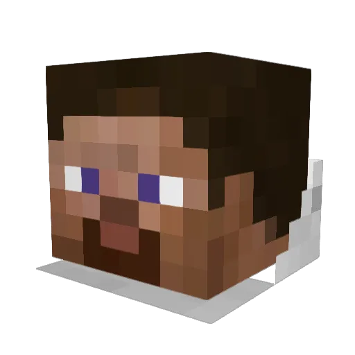 Inf1nite Minecraft avatar head, 3D render