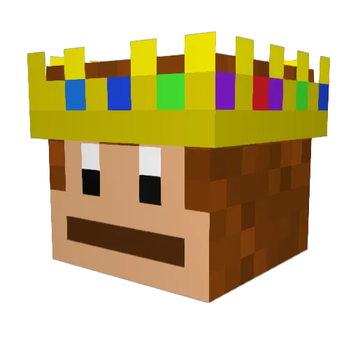Inf1nity76 Minecraft avatar head, 3D render